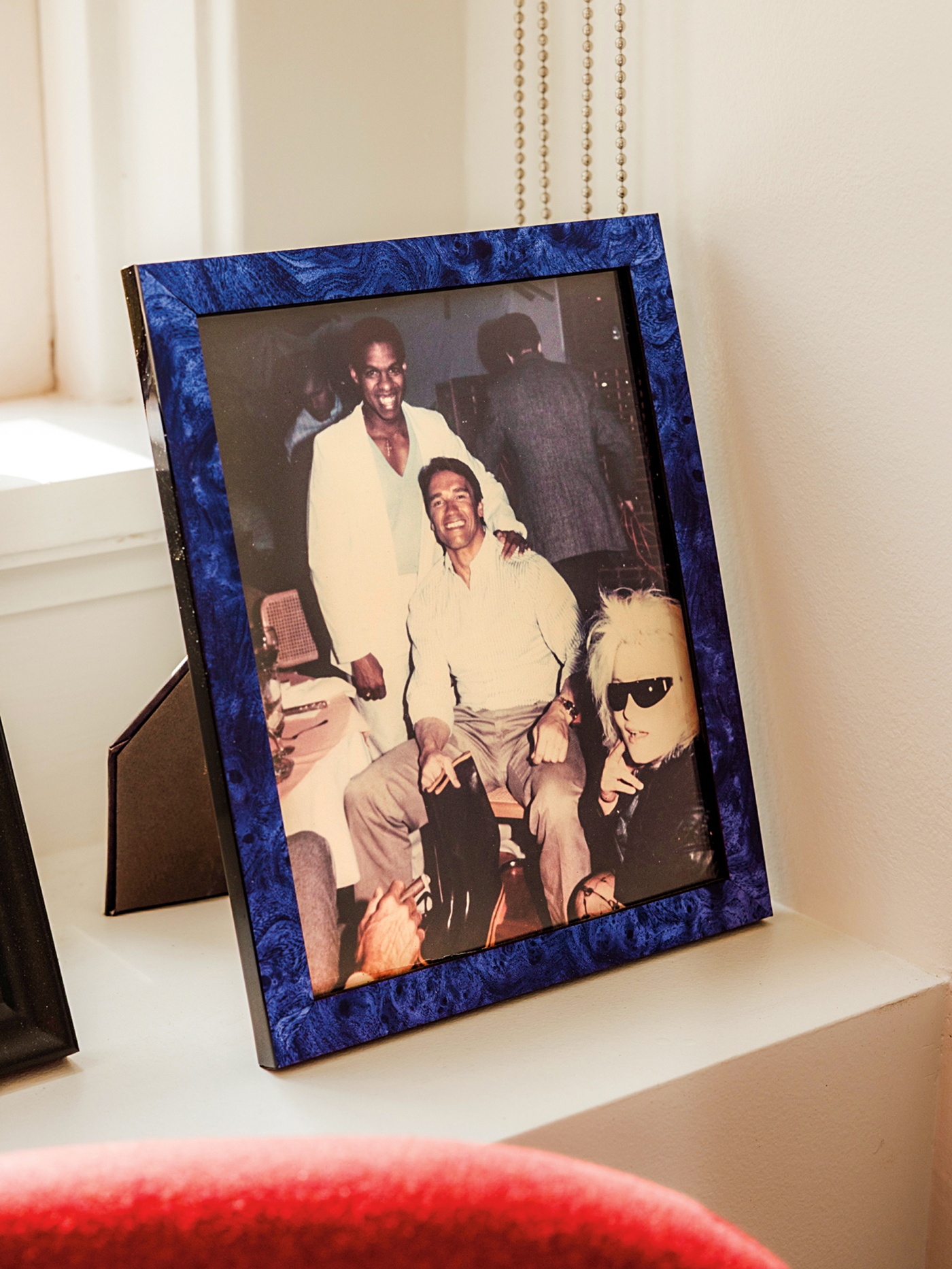 photo of a framed photo in Erroll Southers's office